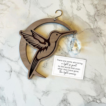 Hummingbird Memorial Suncatcher