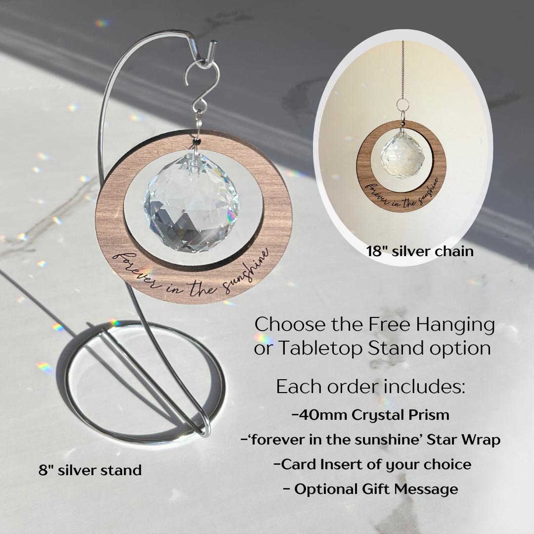 'Forever in the Sunshine' Circle Suncatcher